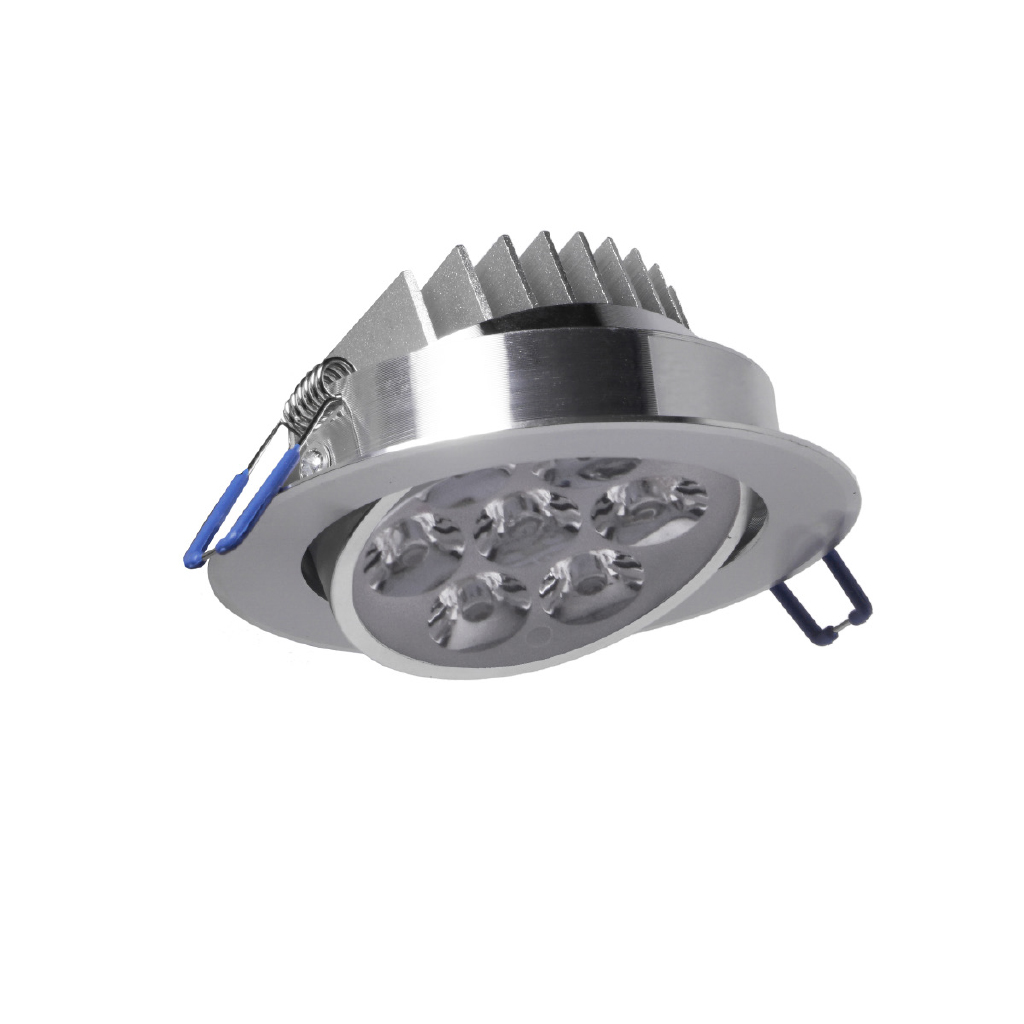 Downlight led cob luce orientabile per cromoterapia in alluminio 5