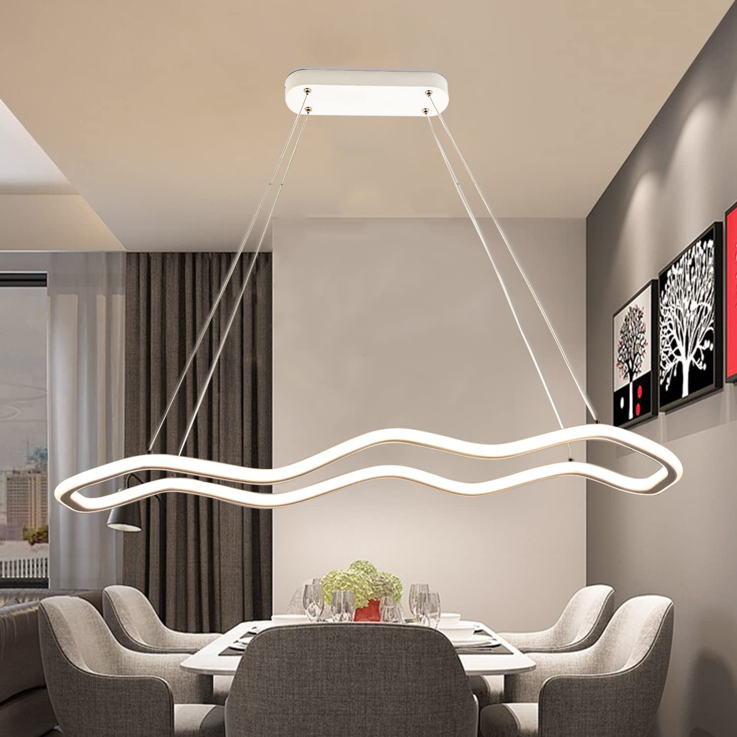 Lampadari led design moderni da cucina soggiorno