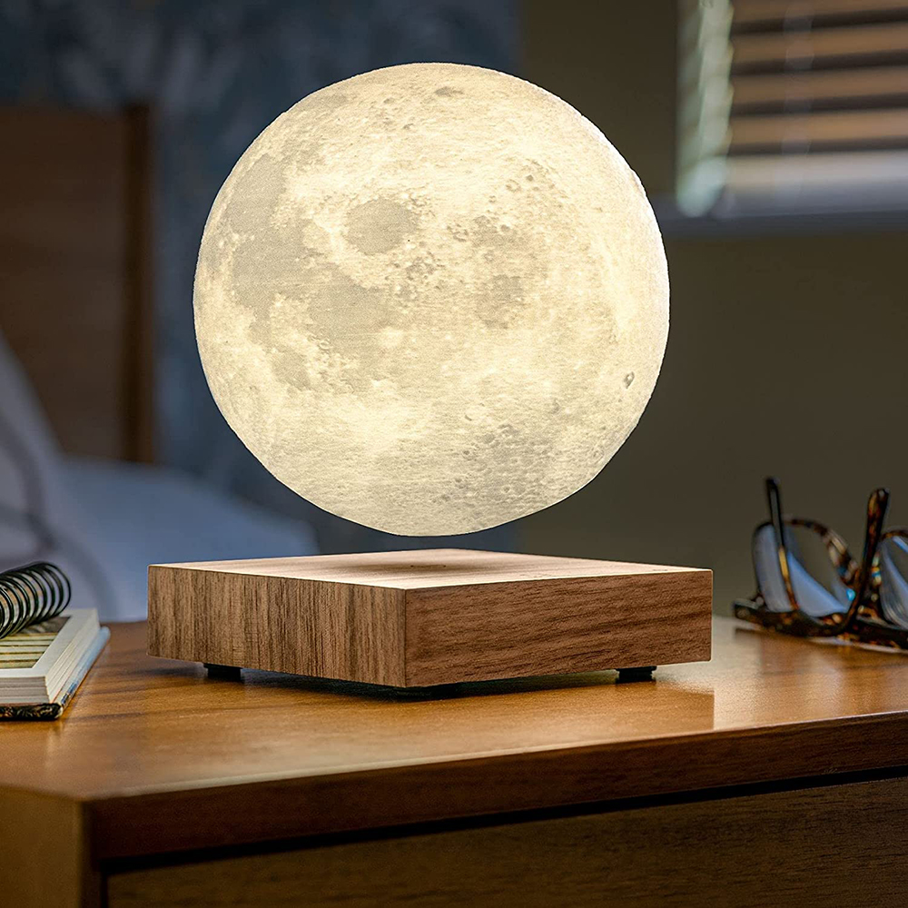 Lampada a led con luna levitante magnetica gravità cambia 3 colori luce - -  LAMPADE DA TAVOLO E LUCI NOTTURNE