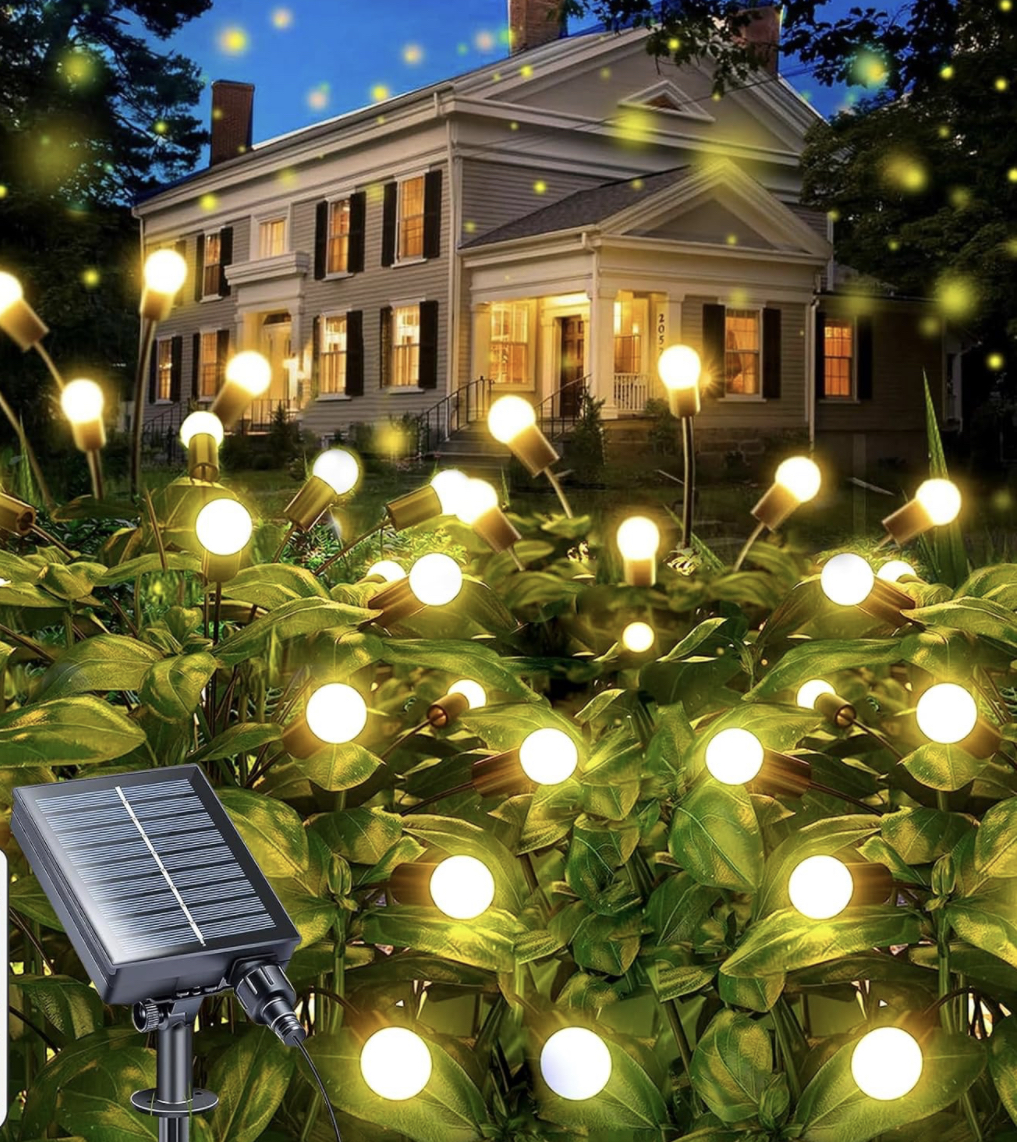 Lucciole Luminose 10 Bulbo a LED natalizie Energia Solare Decorazione  Giardino L - - LUCI LED A BATTERIA, MICROLED E LUCI AD ENERGIA SOLARE